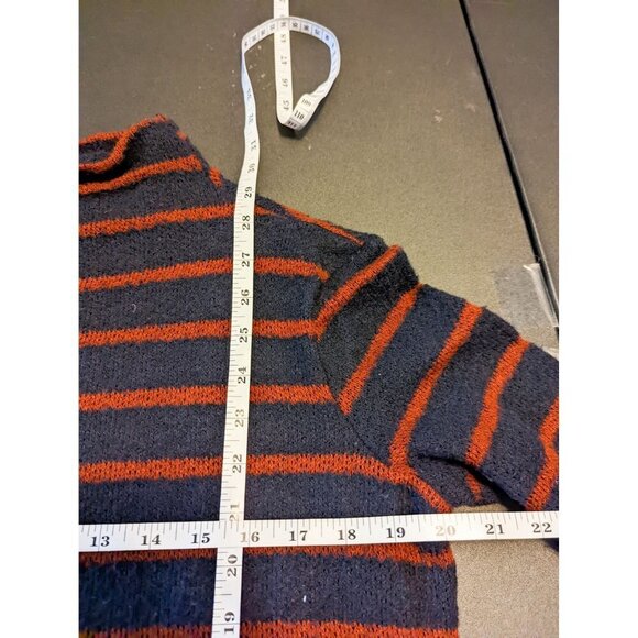 Urban Outfitters BDG Striped Mock Neck Sweater Large Blue Orange - Picture 5 of 8